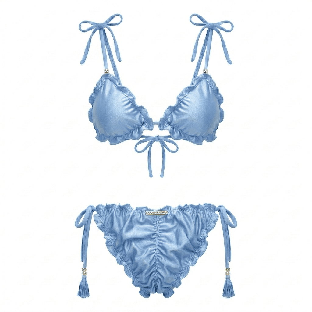 BIKINI 4 TIRAS UNICOLOR - Imagen 9