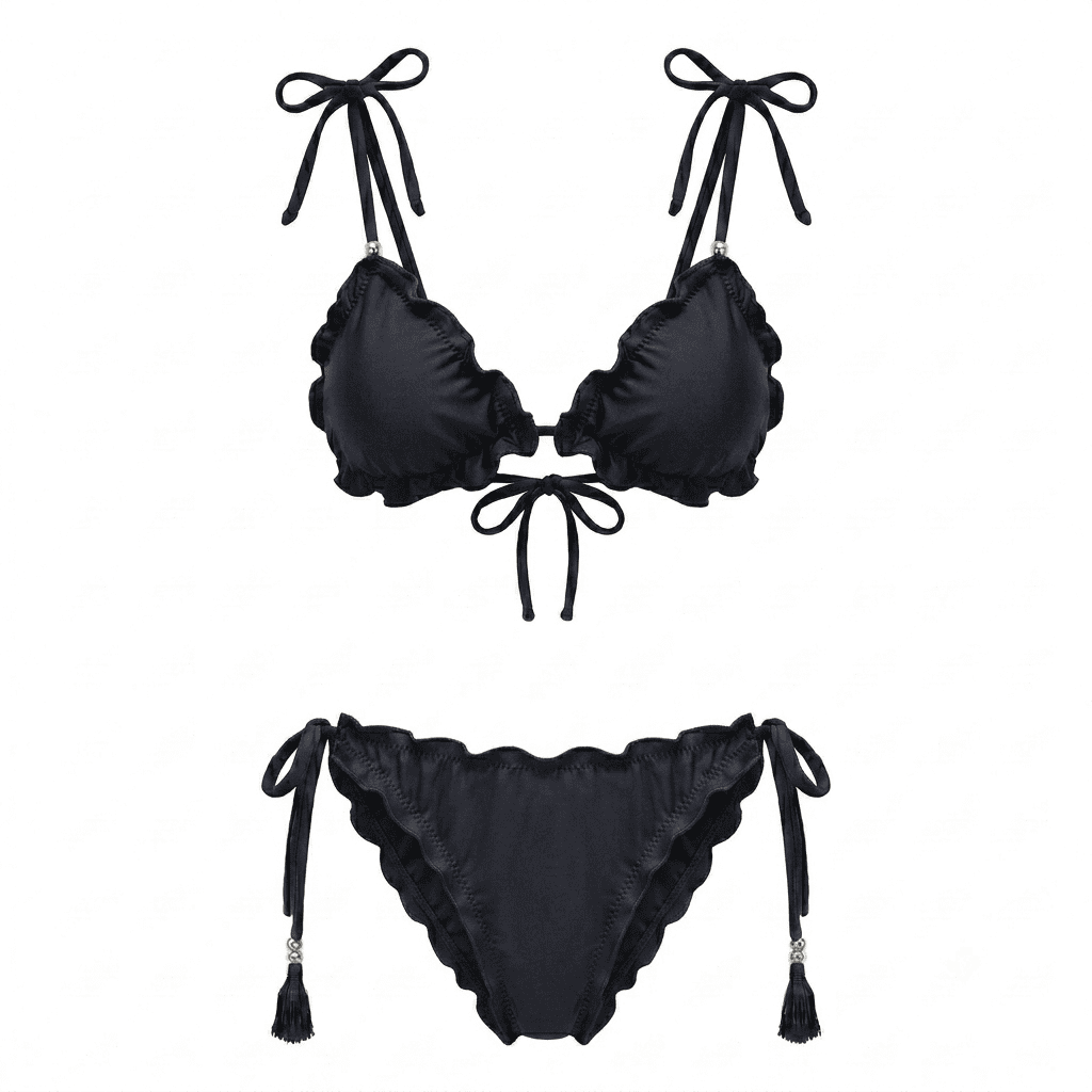 BIKINI 4 TIRAS UNICOLOR - Imagen 12