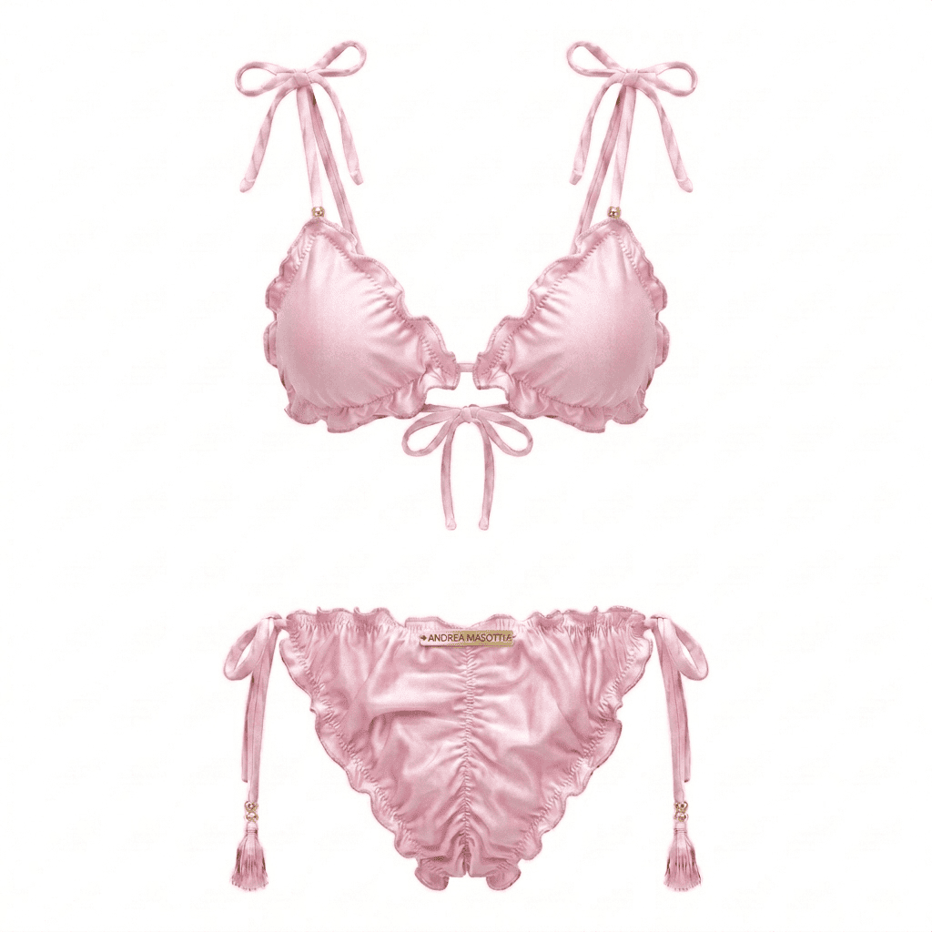 BIKINI 4 TIRAS UNICOLOR - Imagen 3