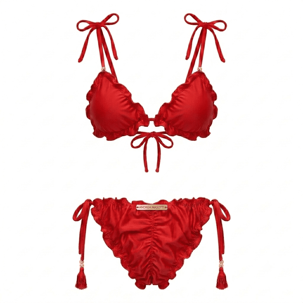 BIKINI 4 TIRAS UNICOLOR - Imagen 5